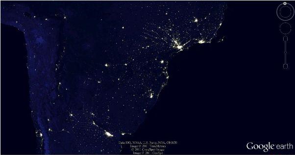 google earth brazil economy map