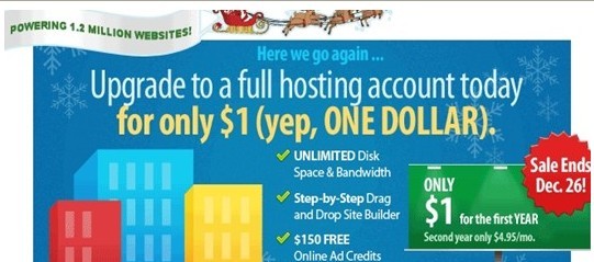 Netfirms xmas promotion