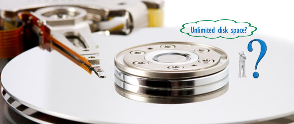 unlimited disk space debate