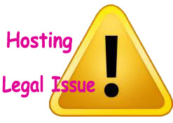 web hosting legal issue