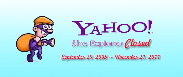 Yahoo site explorer closed